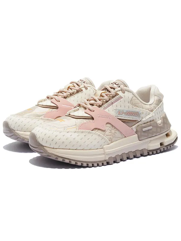 Кроссовки 001 классика Li-Ning — изображение 3 из 4, серый/розовый