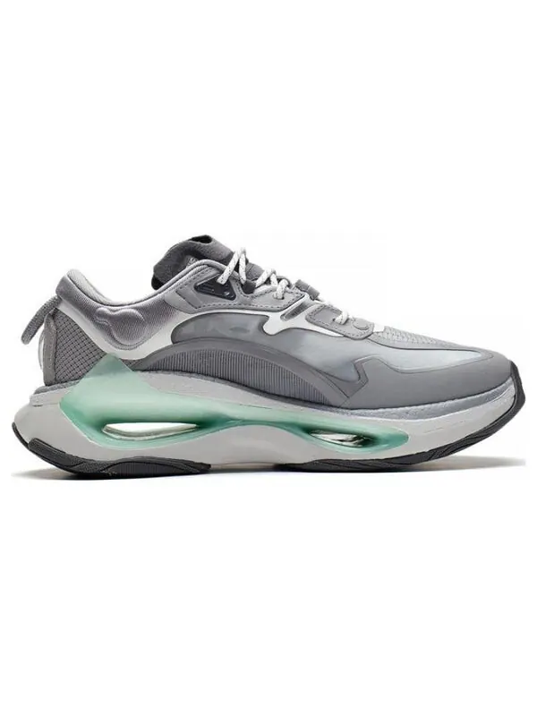 Кроссовки бесконечность Li-Ning — изображение 2 из 4, серый/белый/зеленый