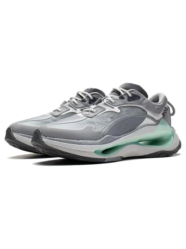 Кроссовки бесконечность Li-Ning — изображение 3 из 4, серый/белый/зеленый