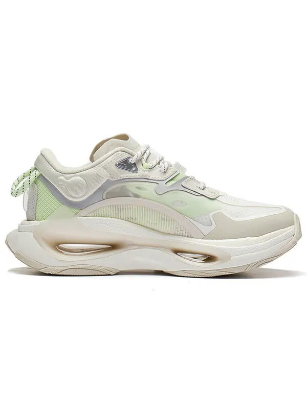 Кроссовки бесконечность Li-Ning — изображение 2 из 4, белый/бежевый/зеленый