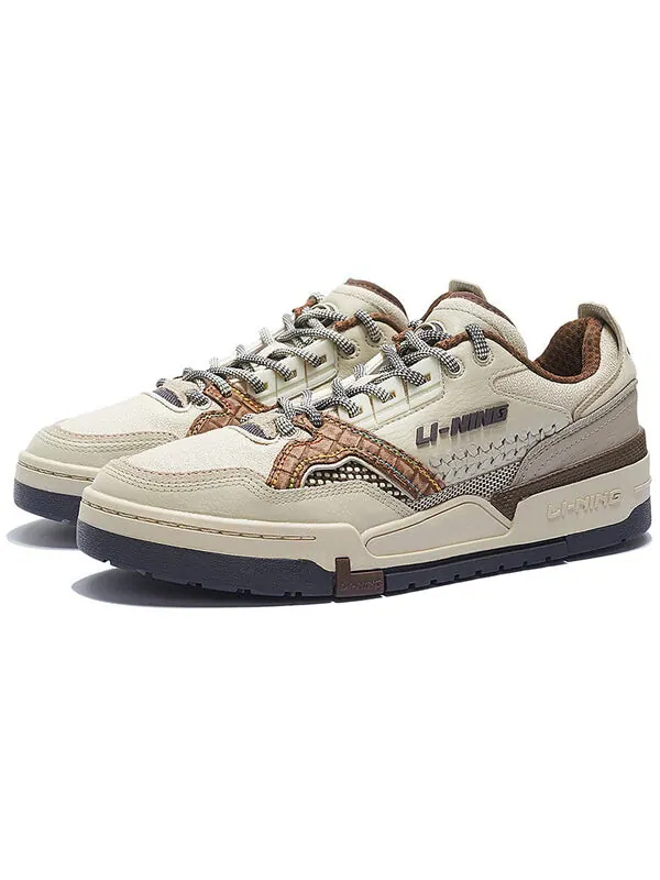 Кроссовки 001 btc sp Li-Ning — изображение 3 из 4, белый/коричневый