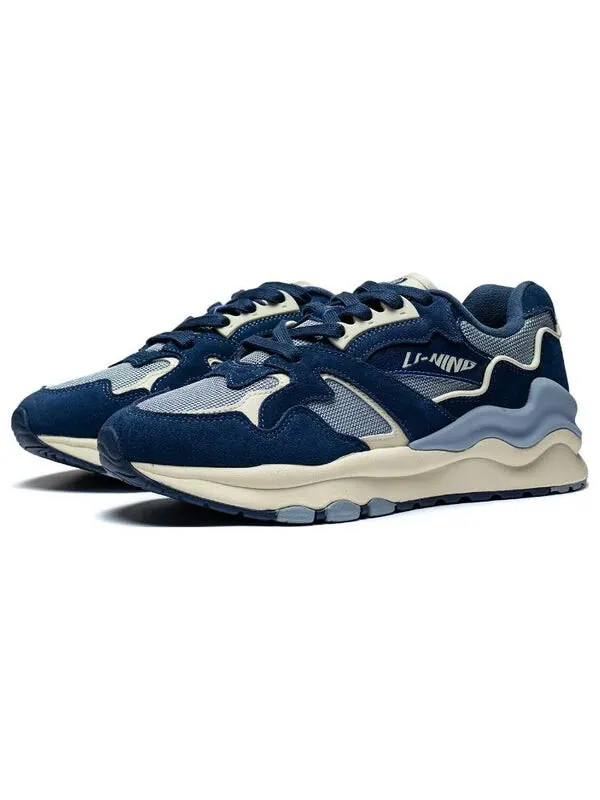 Кроссовки 001 шанхай Li-Ning — изображение 3 из 4, синий/серый