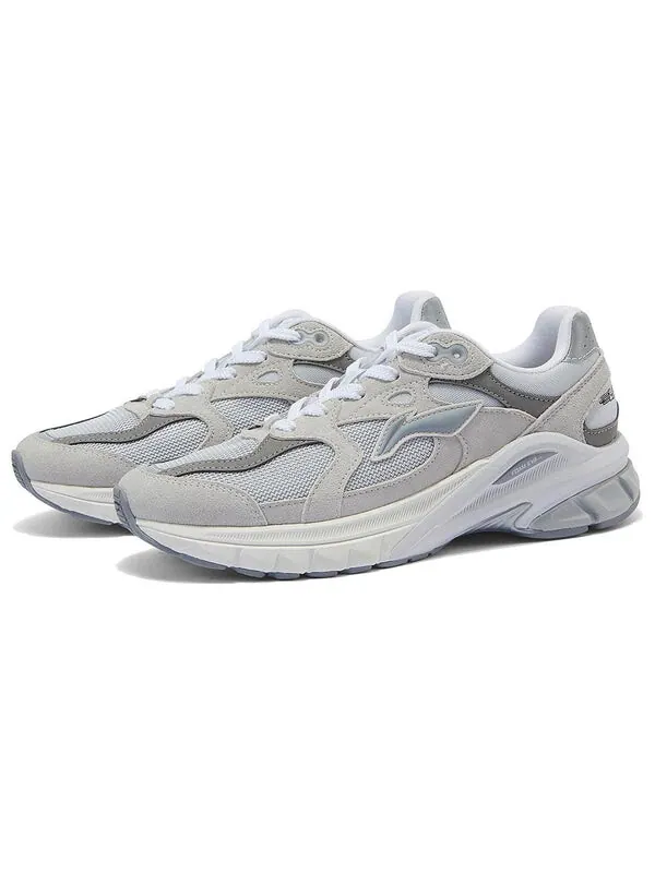 Кроссовки яростный наездник бегун Li-Ning — изображение 3 из 4, белый/серый