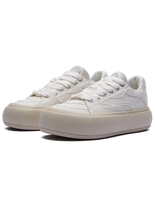 Кроссовки на платформе с пуховиком Li-Ning — изображение 3 из 4, бежевый