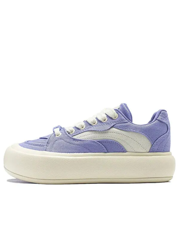 Кроссовки на платформе с пуховиком Li-Ning — изображение 1 из 4, фиолетовый/бежевый