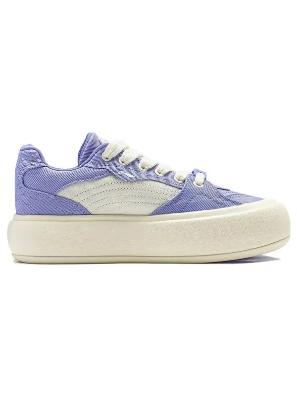 Кроссовки на платформе с пуховиком Li-Ning — изображение 2 из 4, фиолетовый/бежевый