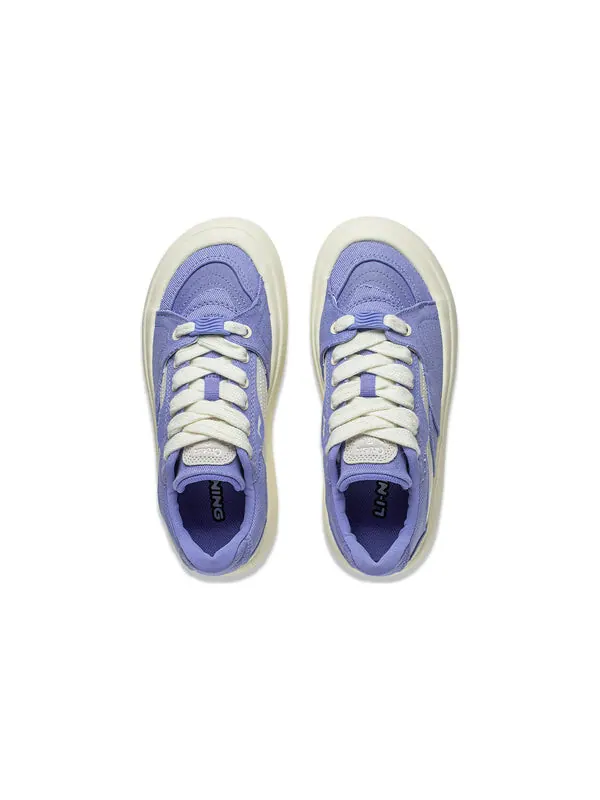 Кроссовки на платформе с пуховиком Li-Ning — изображение 3 из 4, фиолетовый/бежевый