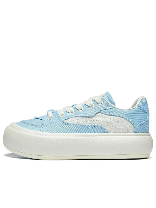 Кроссовки на платформе с пуховиком Li-Ning — изображение 1 из 4, синий/бежевый
