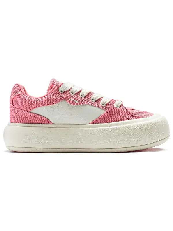 Кроссовки на платформе для скейтбординга Li-Ning — изображение 3 из 4, розовый/белый