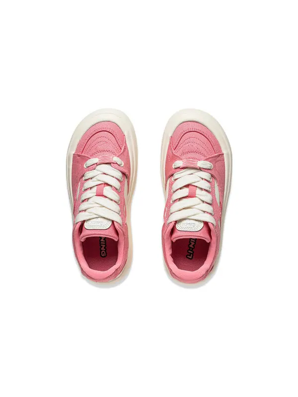 Кроссовки на платформе для скейтбординга Li-Ning — изображение 4 из 4, розовый/белый