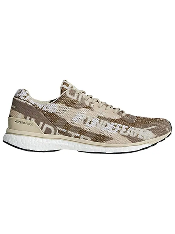 Кроссовки undefeated x adizero adios 3 Adidas — изображение 2 из 4, коричневый/белый