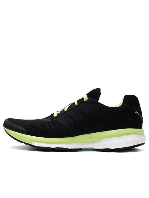 Кроссовки supernova glide boost 7 Adidas — изображение 1 из 4, черный/зеленый
