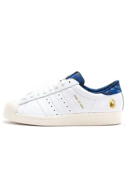 Кроссовки xa bathing ape x undefeated superstars 80v Adidas — изображение 1 из 1, белый