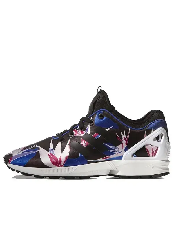 Кроссовки оригиналы zx flux Adidas — изображение 1 из 4, черный/синий/желтый