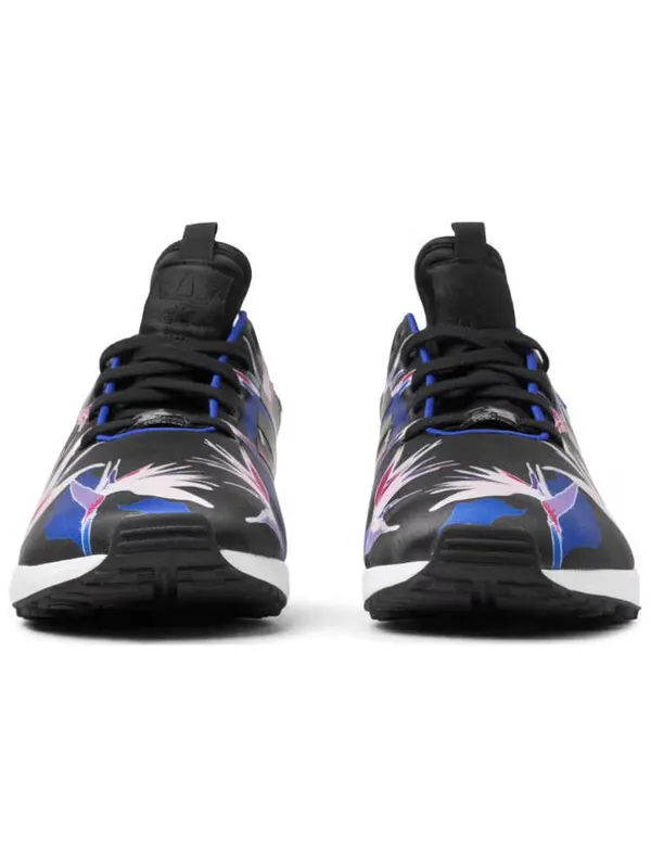 Кроссовки оригиналы zx flux Adidas — изображение 4 из 4, черный/синий/желтый
