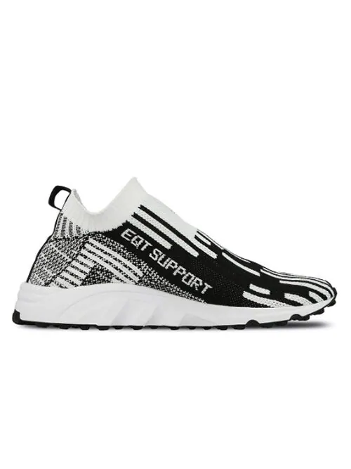 Кроссовки eqt support носок pk Adidas — изображение 3 из 4, черный/белый