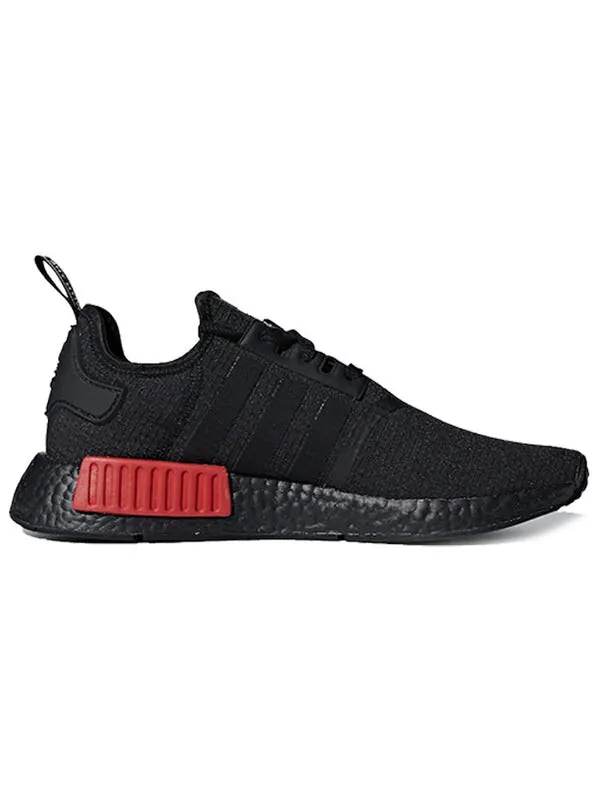 Кроссовки nmd_r1 Adidas — изображение 2 из 4, черный/красный