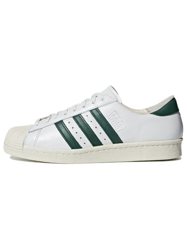 Кроссовки суперзвезда 80-х годов recon Adidas — изображение 2 из 4, белый/зеленый/белый