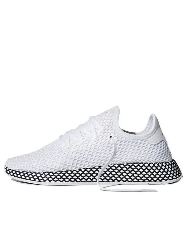 Кроссовки deerupt бегун Adidas — изображение 1 из 4, белый/черный
