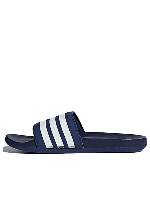 Тапочки adilette comfort slides 'dark blue white' Adidas — изображение 1 из 4, синий/белый