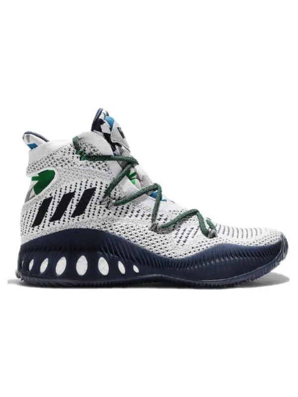 Кроссовки primeknit Adidas Crazy — изображение 2 из 3, белый/зеленый