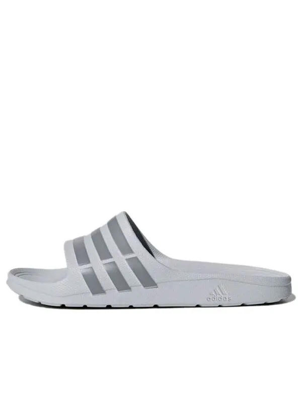 Тапочки duramo slide 'grey' Adidas — изображение 1 из 4, серый