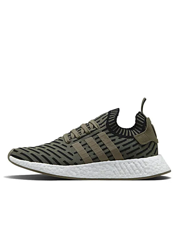 Кроссовки nmd_r2 primeknit 'trace cargo' Adidas — изображение 1 из 1, черный