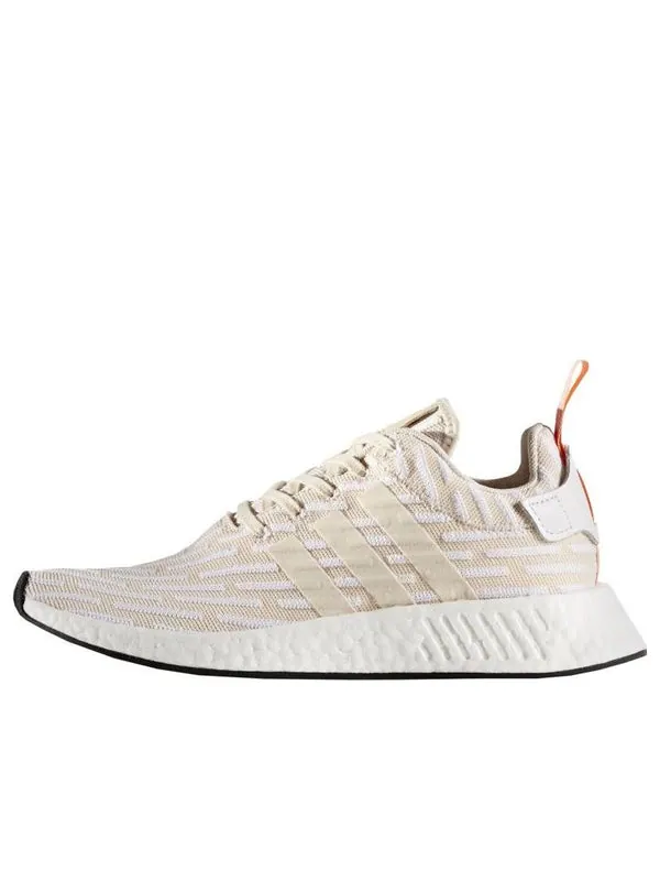 Кроссовки nmd_r2 'linen white' Adidas — изображение 1 из 3, бежевый
