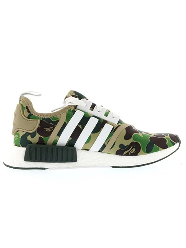 Кроссовки xa bathing ape nmd_r1 Adidas — изображение 2 из 4, зеленый