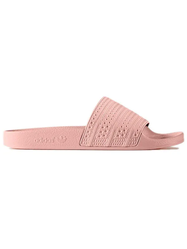 Тапочки adilette 'haze coral' Adidas — изображение 2 из 4, розовый