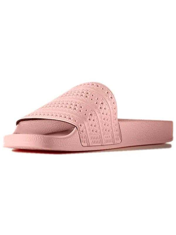 Тапочки adilette 'haze coral' Adidas — изображение 3 из 4, розовый