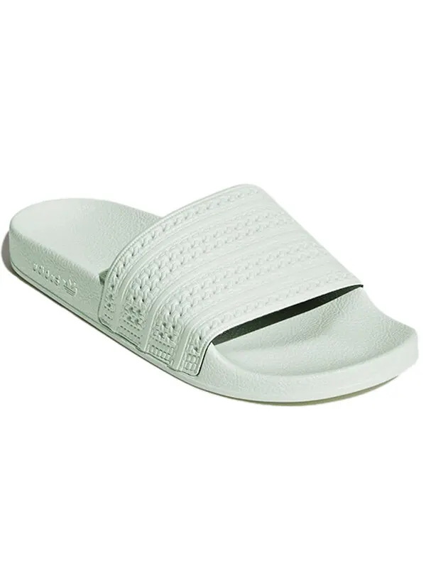 Тапочки adilette slide 'linen green' Adidas — изображение 3 из 4, зеленый