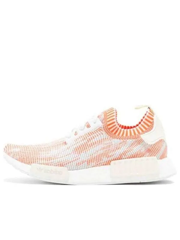 Кроссовки nmd_r1 primeknit Adidas — изображение 1 из 4, белый/красный