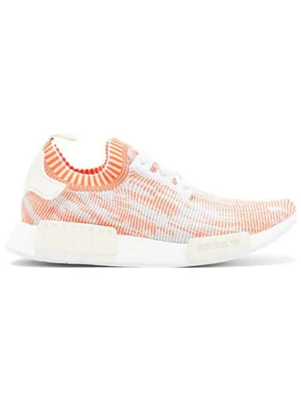 Кроссовки nmd_r1 primeknit Adidas — изображение 2 из 4, белый/красный