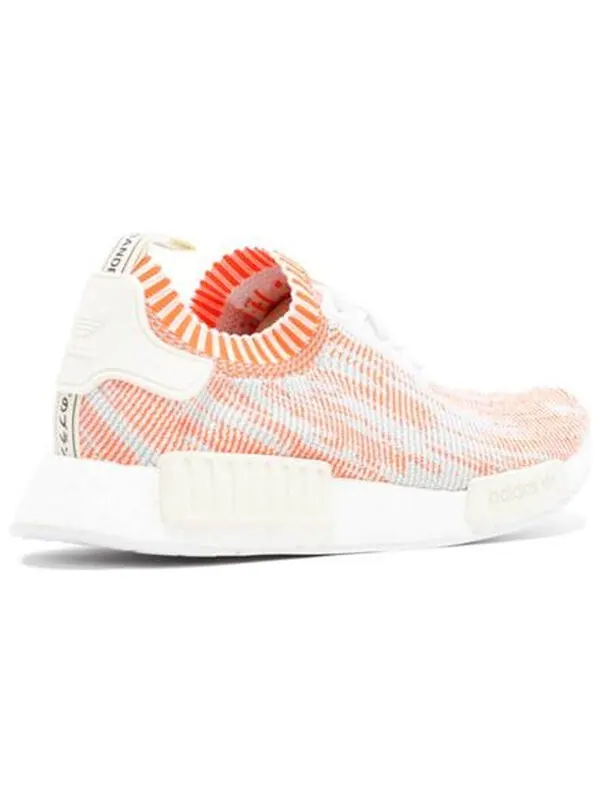 Кроссовки nmd_r1 primeknit Adidas — изображение 4 из 4, белый/красный