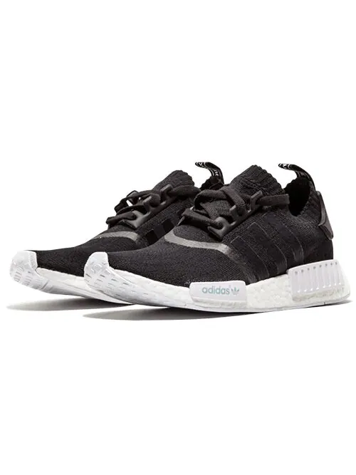 Кроссовки nmd_r1 primeknit Adidas — изображение 2 из 4, черный/белый