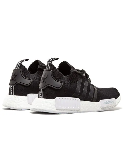 Кроссовки nmd_r1 primeknit Adidas — изображение 3 из 4, черный/белый