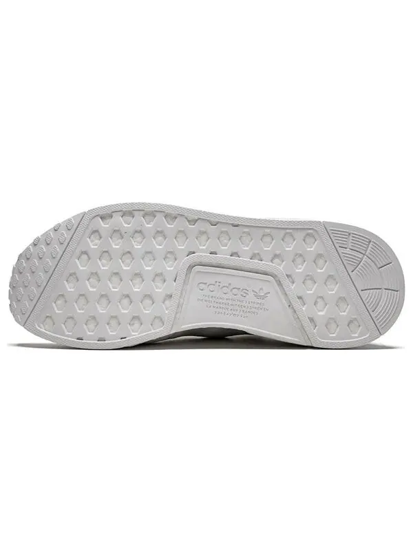 Кроссовки nmd_r1 primeknit Adidas — изображение 4 из 4, белый/белый