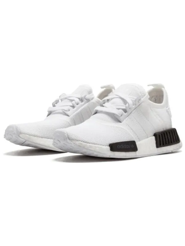 Кроссовки nmd_r1 Adidas — изображение 2 из 4, белый/черный