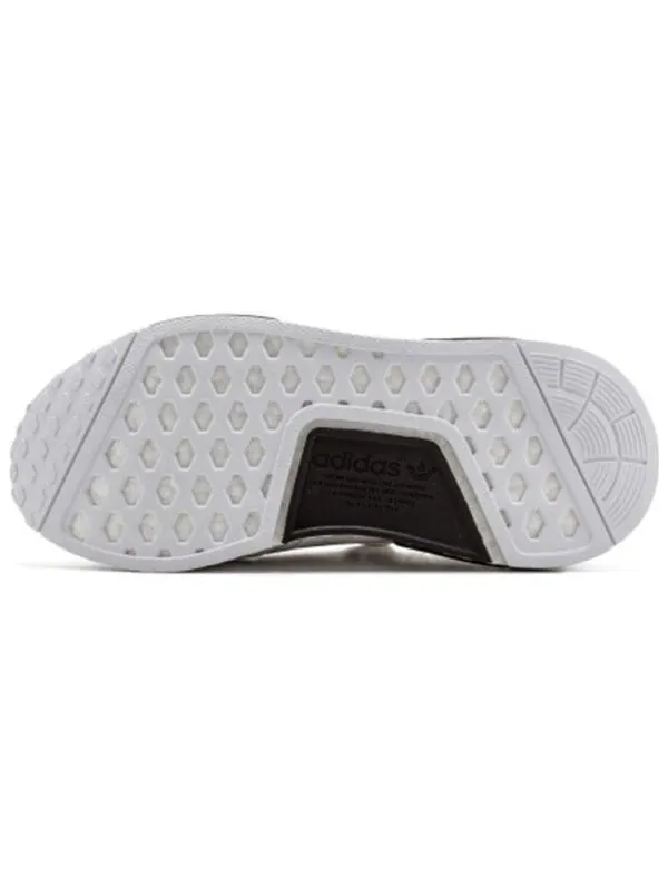Кроссовки nmd_r1 Adidas — изображение 4 из 4, белый/черный