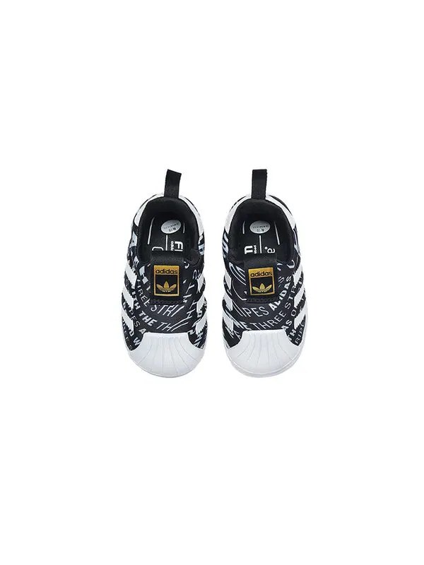 Кроссовки оригиналы суперзвезда 360 Adidas — изображение 3 из 4, черный/белый/золотистый