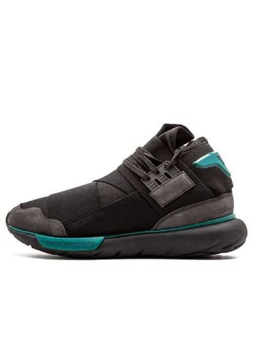 Кроссовки adidas Y-3 Qasa High 'Charcoal Black' — изображение 1 из 4, зеленый