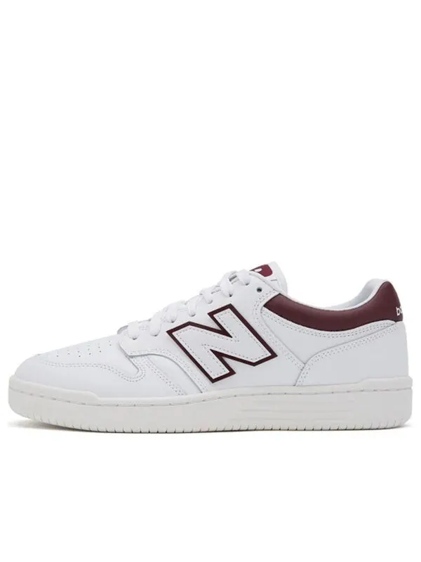 Кроссовки 480 New Balance — изображение 1 из 4, белый/винный красный