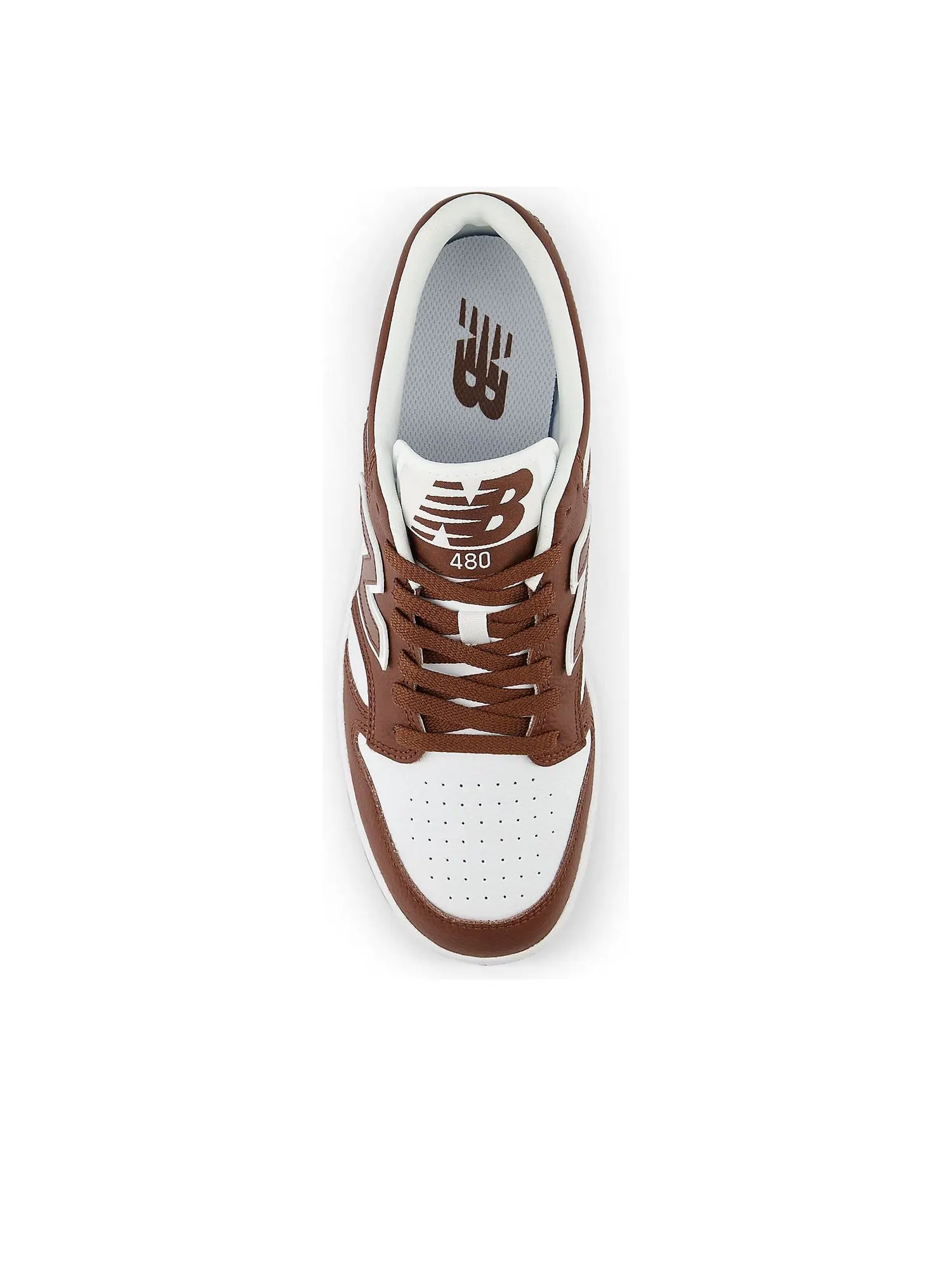 Кроссовки New Balance 480 'Brown' — изображение 3 из 5, коричневый/белый