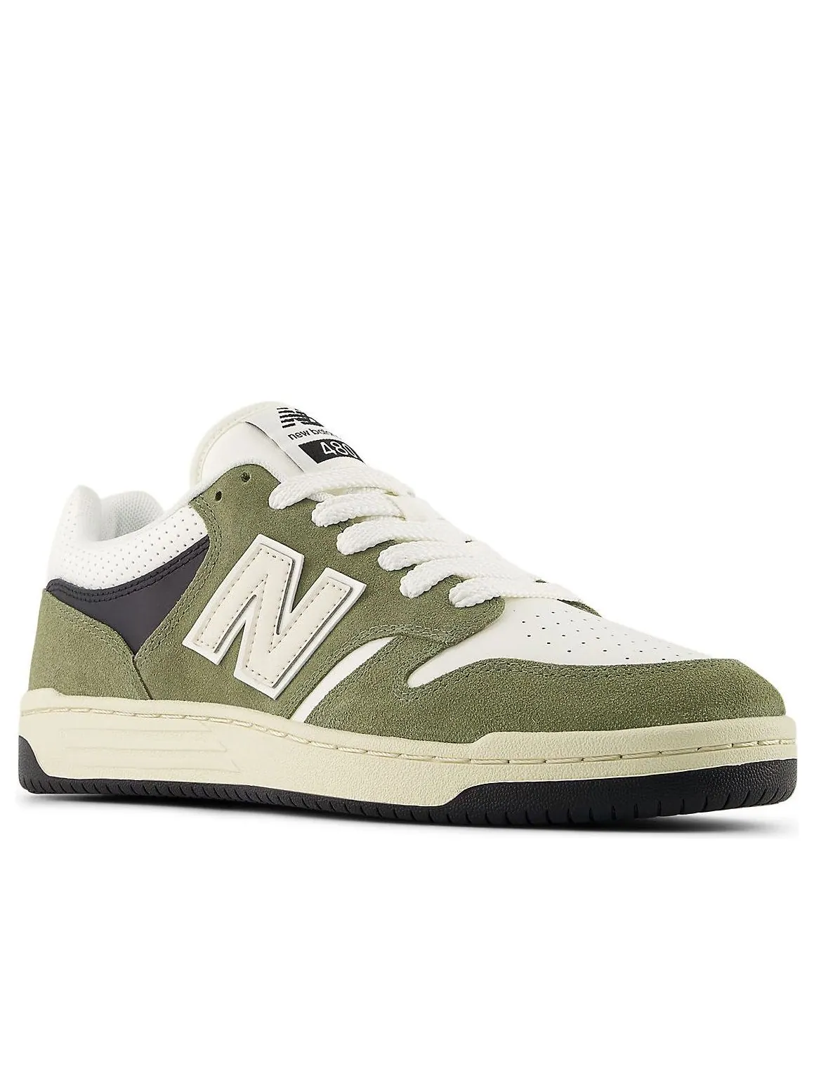Кроссовки New Balance 480 'Dark Olivine Sea Salt' — изображение 4 из 5, морская соль