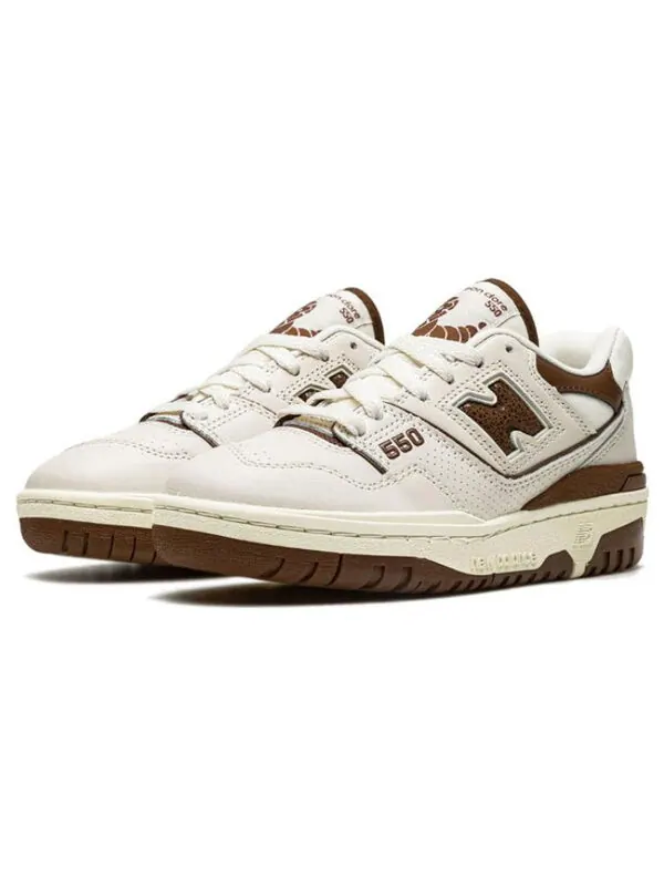 Кроссовки x aime leon dore 550 New Balance — изображение 3 из 4, белый/коричневый
