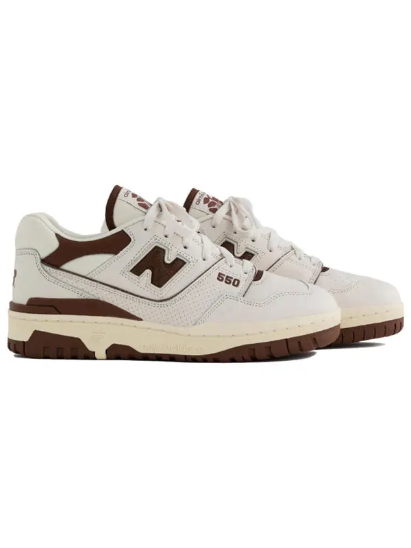 Кроссовки x aime leon dore 550 New Balance — изображение 4 из 4, белый/коричневый