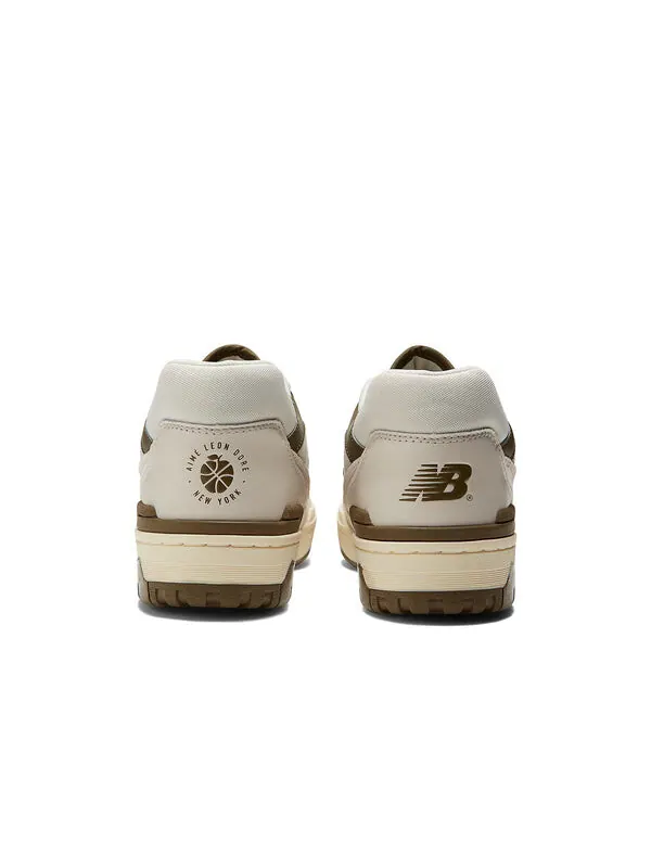 Кроссовки x aime leon dore 550 New Balance — изображение 4 из 4, белый/оливковый