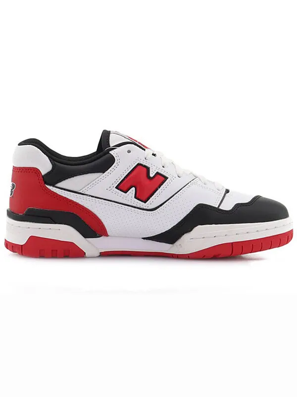 Кроссовки 550 New Balance — изображение 2 из 4, белый/черный/красный