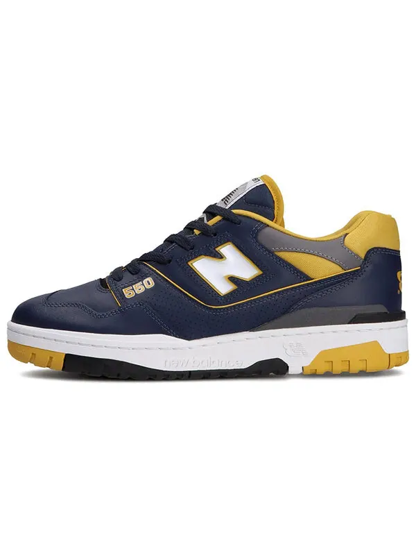 Кроссовки 550 New Balance — изображение 2 из 4, темно-синий/желтый
